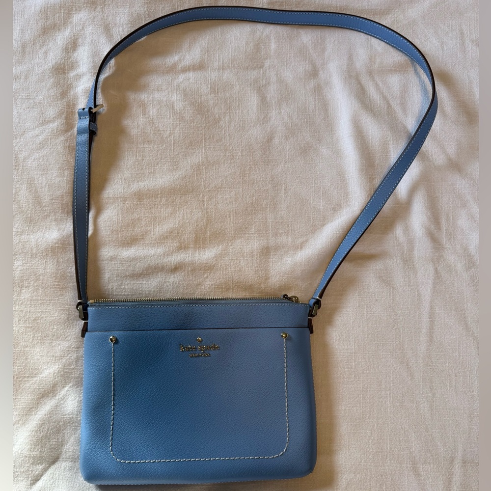 new w/o tags Kate Spade periwinkle messenger bag